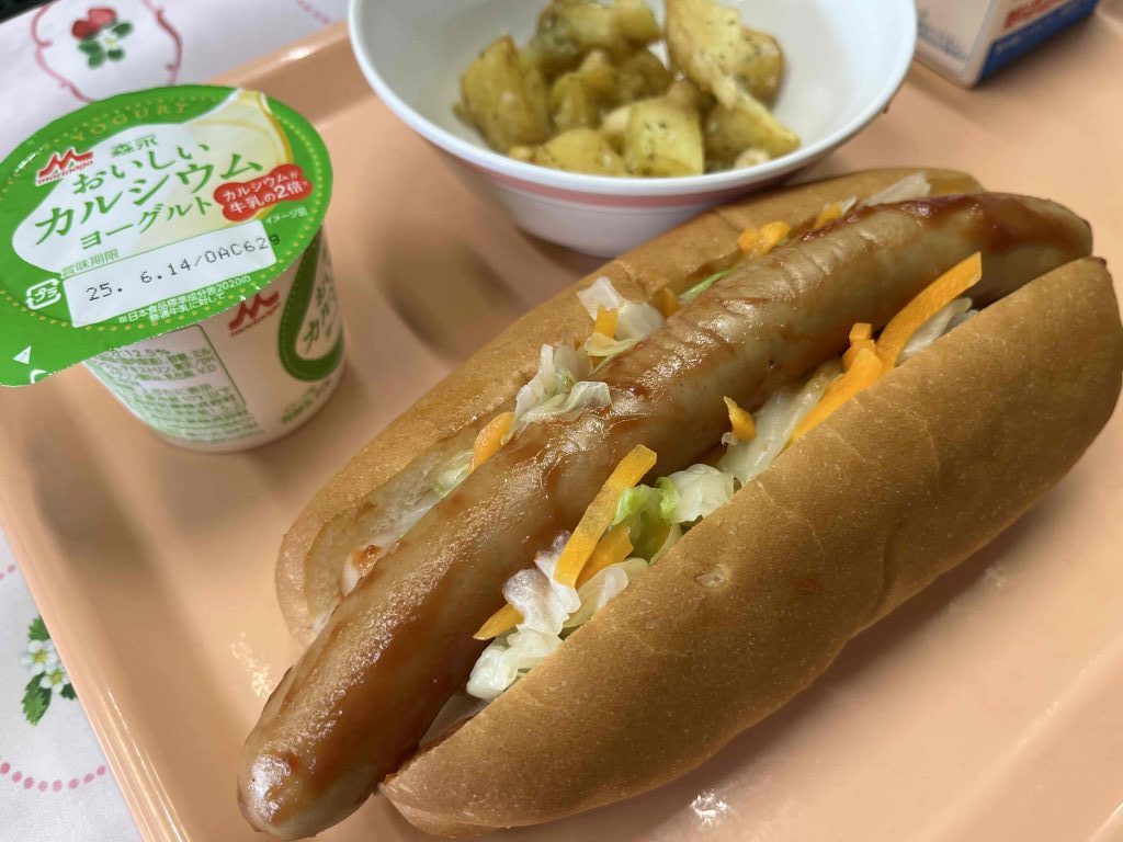 今日は簡易給食