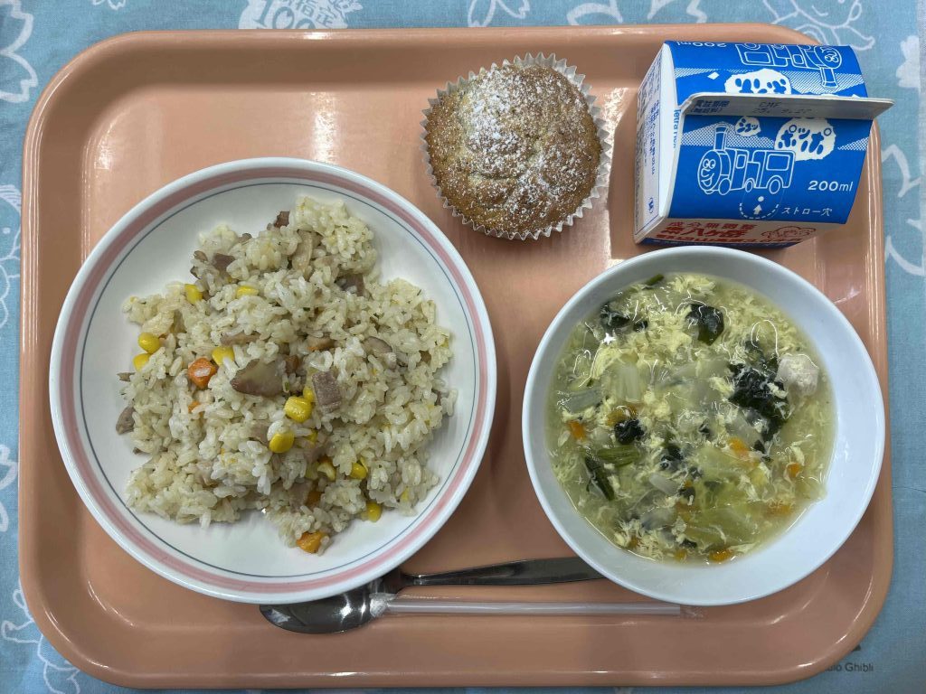 きのこ🍄とりんご🍎