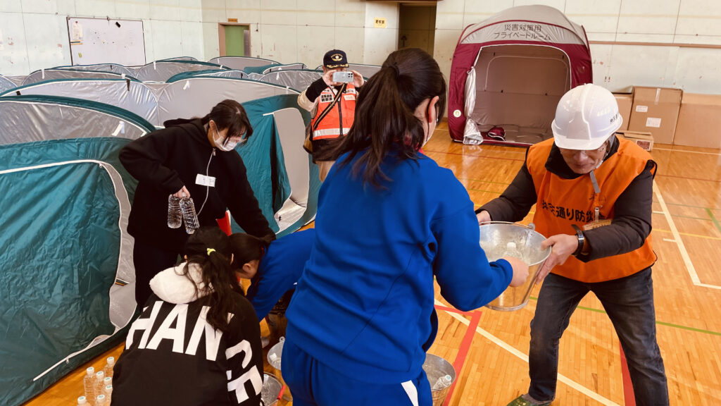避難所設営訓練